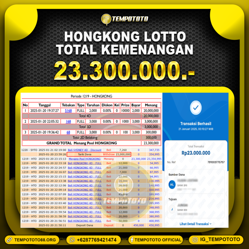 BUKTI JP TEMPOTOTO TOGEL