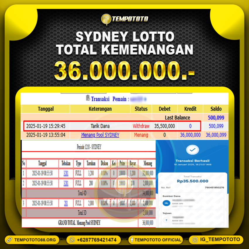 BUKTI JP TEMPOTOTO TOGEL