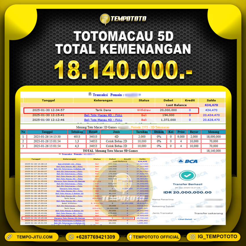 BUKTI JP TEMPOTOTO TOGEL