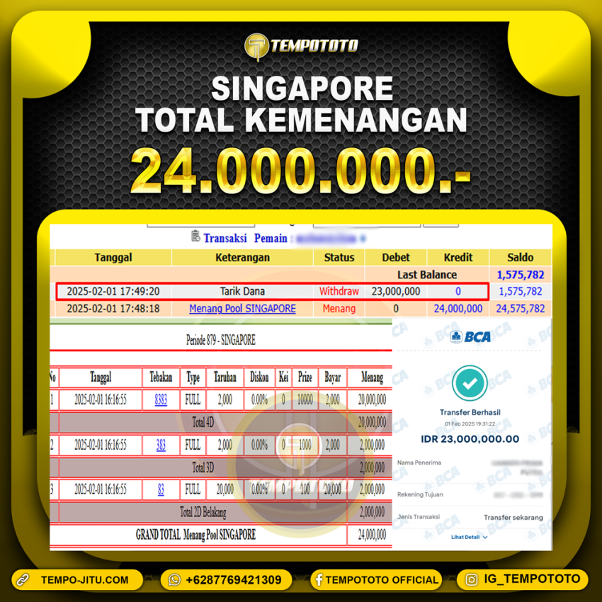 BUKTI JP TEMPOTOTO TOGEL