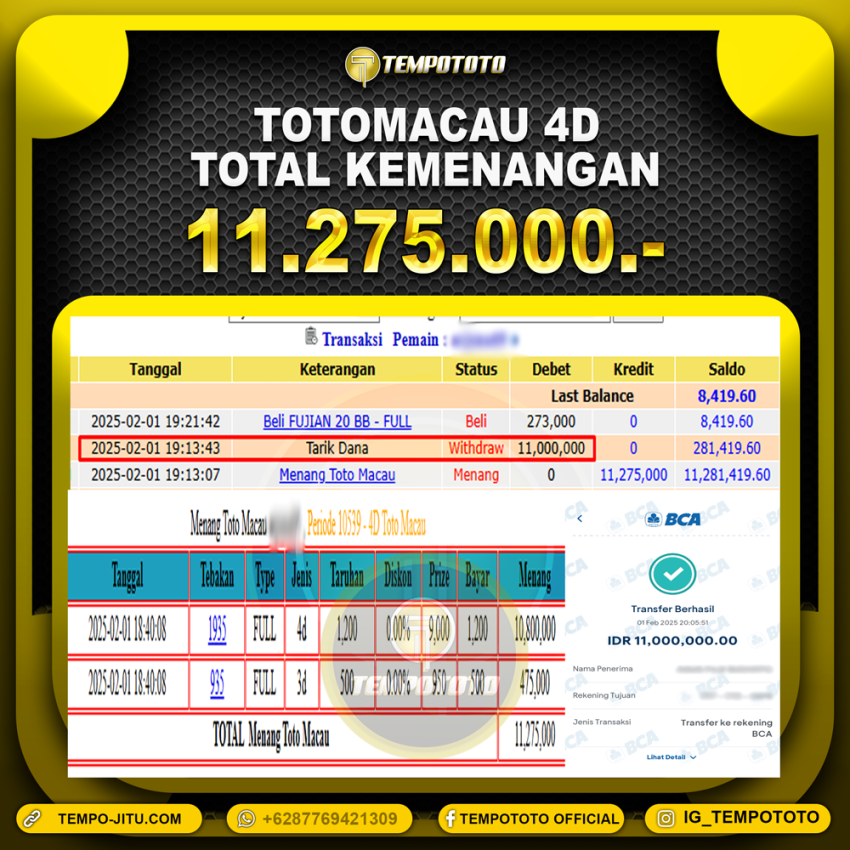 BUKTI JP TEMPOTOTO TOGEL