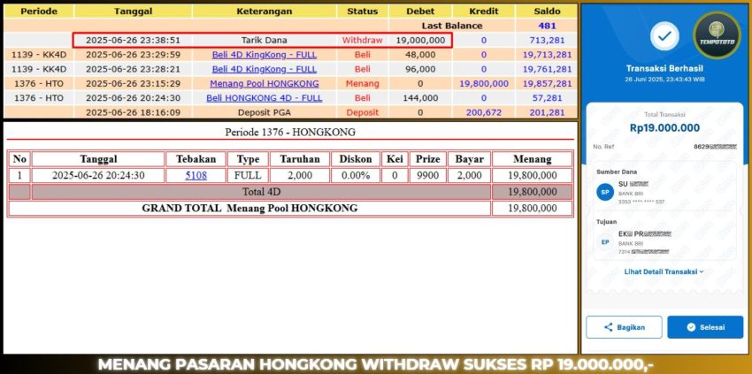 BUKTI JP TEMPOTOTO TOGEL
